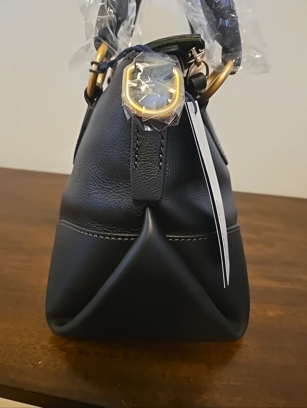 Dooney & Bourke Florentine Satchel 30 Black Orig Packaging $458 NWT - Picture 6 of 11